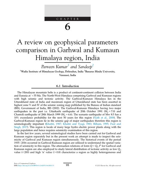 kumaon vs garhwal|A review on geophysical parameters comparison in Garhwal and .